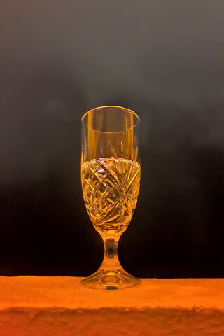 Golden Reflections in Crystal