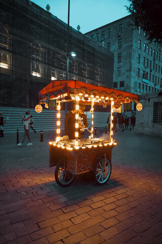 Evening Delights: The Charm of Istanbul Street Food 🌆🍢