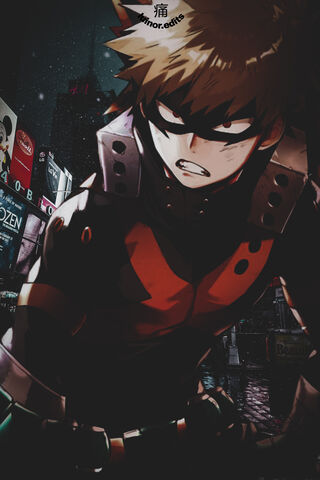 Explosive Determination: Katsuki Bakugo in Action! 💥