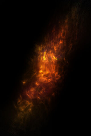 Cosmic Flames: The Heart of Mean Galaxy V 🔥🌌