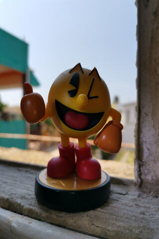 Pac-Man's Playful Pose! 🍒👾