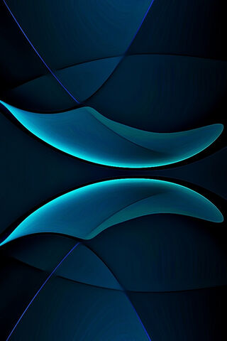 Neon Serenity: Teal Waves in Motion 🌊✨