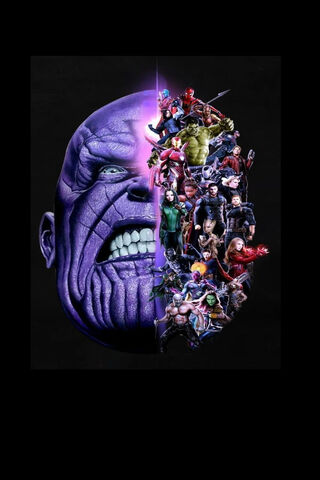 Epic Showdown: Heroes Unite Against Thanos! 🌌💥