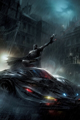 Gotham's Dark Knight: A Rainy Night Adventure 🌧️🦇