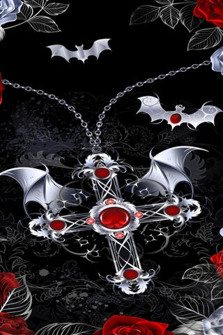 Gothic Elegance: The Enchanted Red Ornament