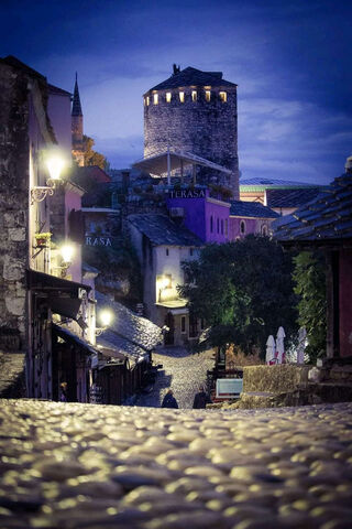 Evening Charm of Mostar 🌙✨