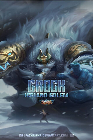 Grock: The Mighty Iceland Golem of Mobile Legends ❄️💪