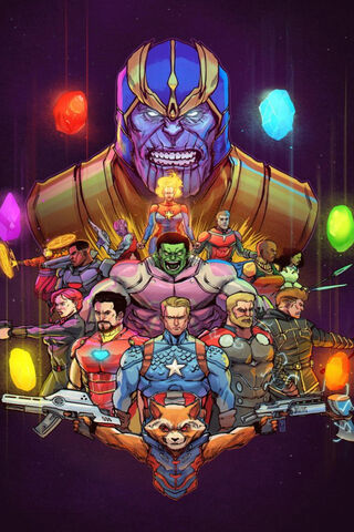 Heroes Unite: The Final Stand Against Thanos! 💥