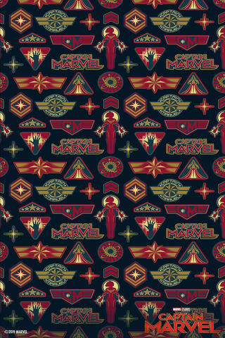 Cosmic Patterns of Captain Marvel 🌌✨