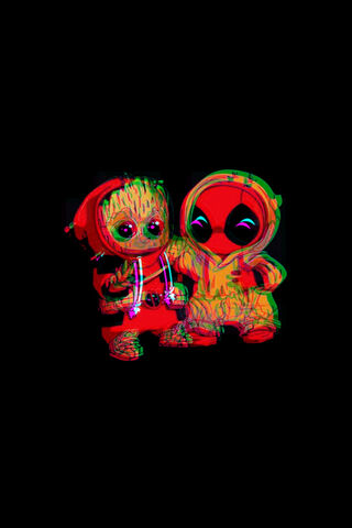 Cosmic Buddies: Deadpool & Groot Unite! 🌌🤝