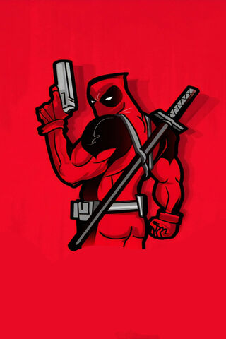 Deadpool's Bold Standoff 🔫🖤
