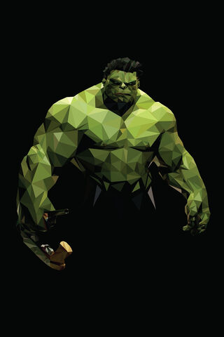The Mighty Hulk: A Polygonal Powerhouse 💪💚