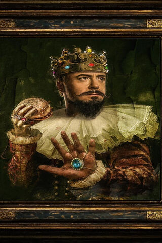 The Regal Iron Man: A Feast for the Eyes 🍔👑