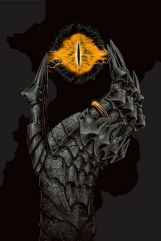 The Eye of Sauron: Watchful and Powerful 🔥👁️