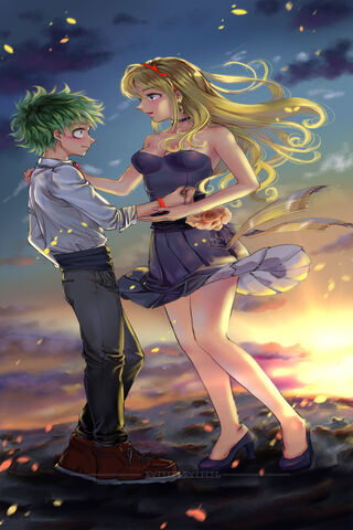 Heroic Hearts: A Moment in the Sky 🌅❤️