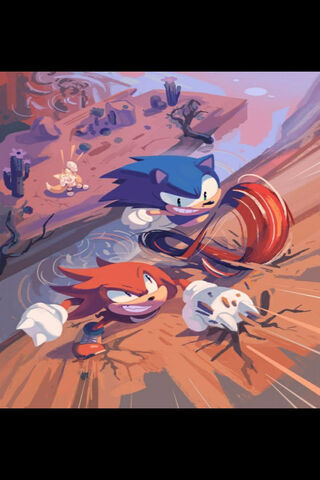 Download Knuckles The Echidna Sonic And Tails Wallpaper  Wallpaperscom