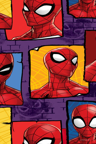 Web-Slinger Collage: The Many Faces of Spiderman 🕷️✨