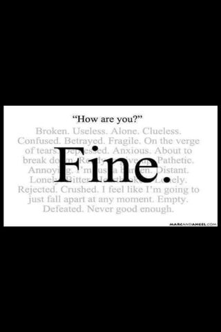 The Mask of 'Fine' 😔