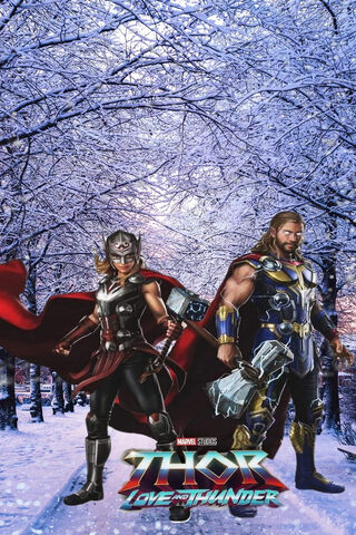Epic Winter Battle: Thor and Mighty Thor Unite! ❄️⚡️