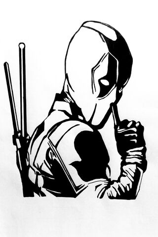 Silent but Deadly: A Deadpool Sketch