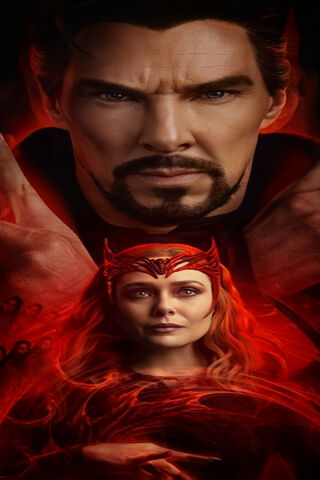 Mystical Confrontation: Doctor Strange and Scarlet Witch