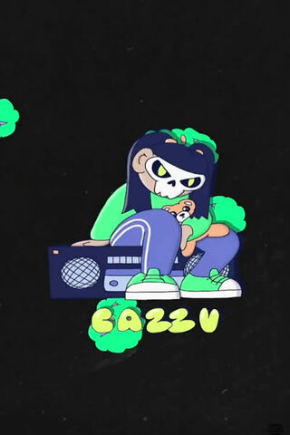 Cazzu's Vibe: A Colorful Beat Drop! 🎶💚