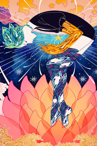 Gem of Serenity: A Dance of Light