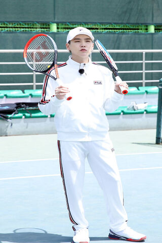 Suga Serves Up Style on the Court! 🎾✨