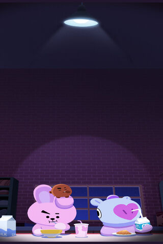Midnight Snack Adventures with Cooky and Mung! 🍪🥛