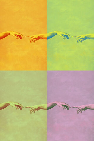 Divine Touch: A Colorful Interpretation of Creation