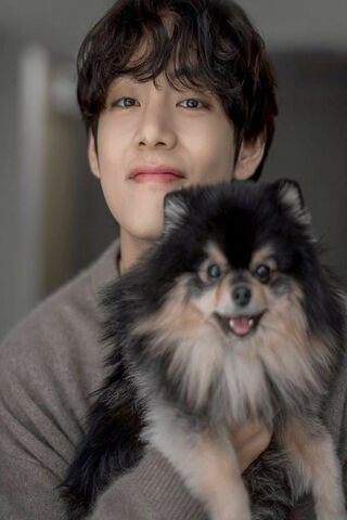 V and His Furry Friend:..