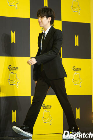 Suga's Smooth Stride at the Butter Launch! 🍯✨