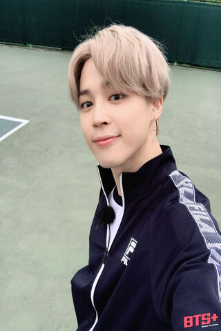 Jimin's Game Face: Ready to Serve! 🎾✨