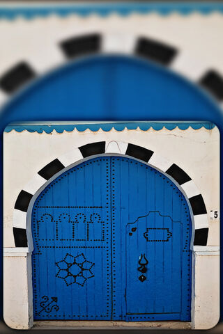 Charming Blue Doorway of Tunisia 🇹🇳✨