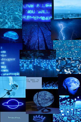 Blue Collage