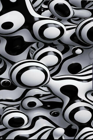 Dynamic Waves of Black and White