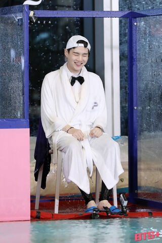 Suga's Splash-tastic Moment! 🌊🎉