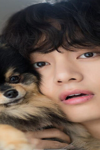V and His Furry Friend:..