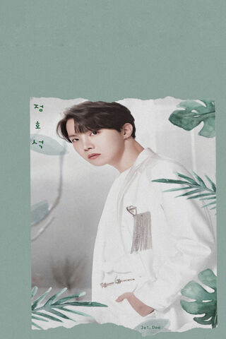 Nature's Muse: J-Hope in Green