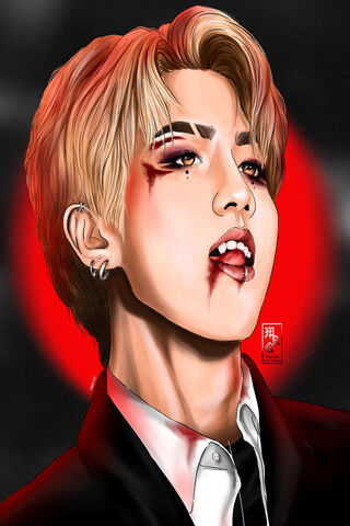 Suga's Dark Elegance: A Captivating Portrait