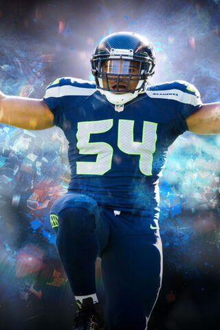 Bobby Wagner Seahawks LB WC by Bob Smerecki