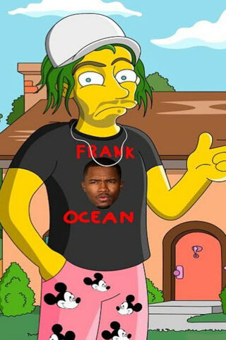 Frank Ocean Fan in Cartoon Style 🎤✨