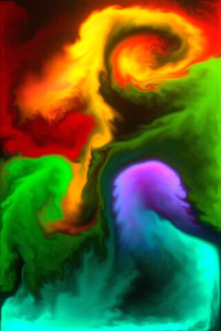 Ignite the Imagination: A Colorful Dance of Flames