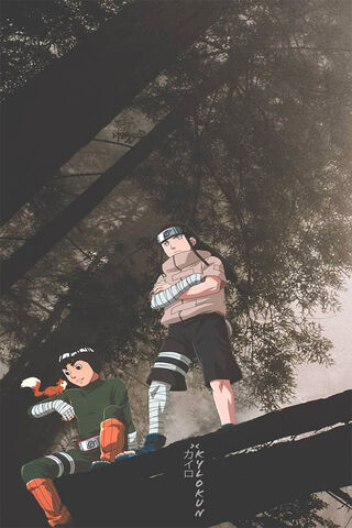 Dynamic Duo: Lee & Neji in the Shadows 🌲✨
