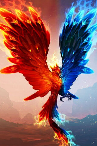 Phoenix Rising: A Dance of Flames and Ice 🔥❄️