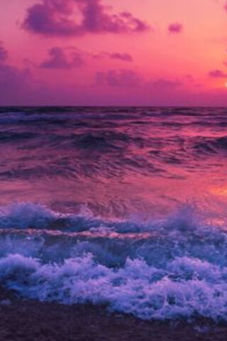 Sunset Serenity: The Enchanted Pink Ocean 🌅💖