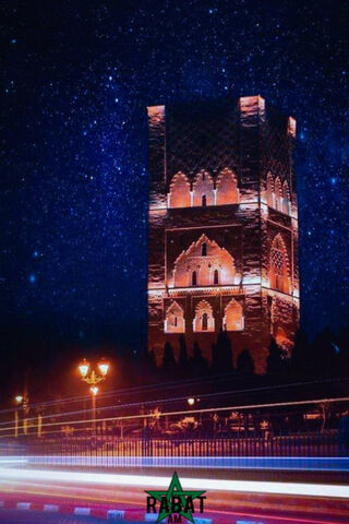 Starry Night Over Rabat: A Glimpse of Moroccan Heritage 🌌🏰