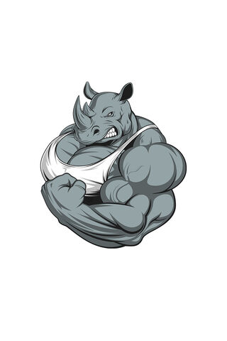 Rhino Power: Strength Unleashed! 🦏💪