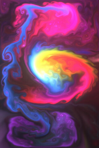 Whirlwind of Colors: A Storm in Motion 🌈⚡