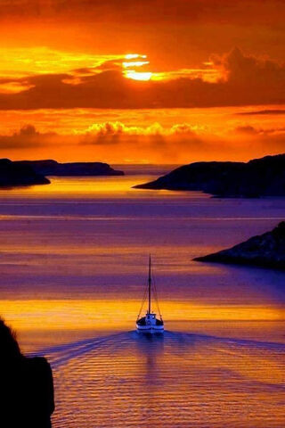 Sunset Serenity: A Journey Across the Horizon 🌅⛵